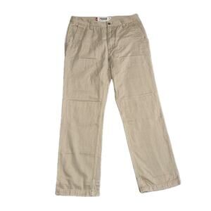 Mountain Khakis Pants Men 32 Slim Fit Brown Cotton Work Outdoor Durable Rugged